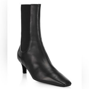 Toteme Leather Ankle Boot Black 39